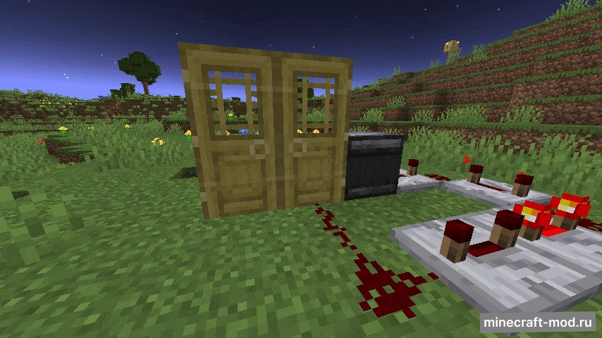 Мод Animated Doors для Minecraft 1.21, 1.20.6, 1.20.5,  ...