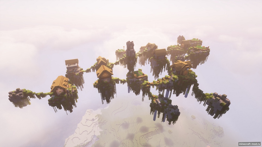 Мод Vanilla Sky Villages для Minecraft 1.21.1, 1.21, 1.20.4,  ...