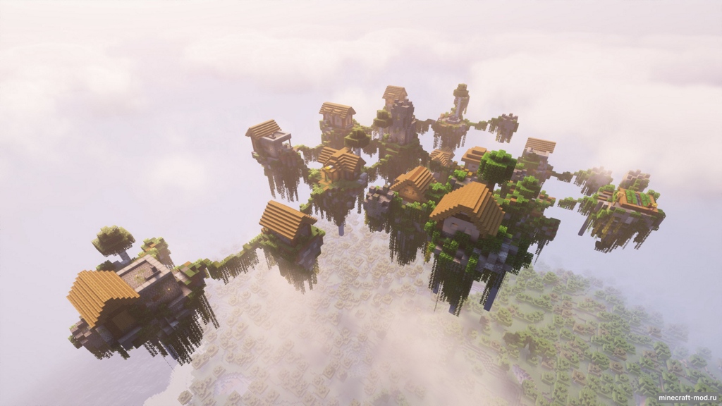 Мод Vanilla Sky Villages для Minecraft 1.21.1, 1.21, 1.20.4,  ...