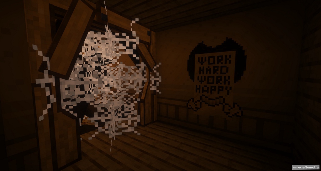 Мод Bendy And The Craft Machine для Minecraft 1.19.4, 1.19.2, 1.18.2