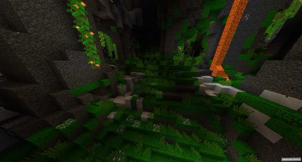 Мод Better Lush Caves для Minecraft 1.21.1, 1.21, 1.20.6,  ...