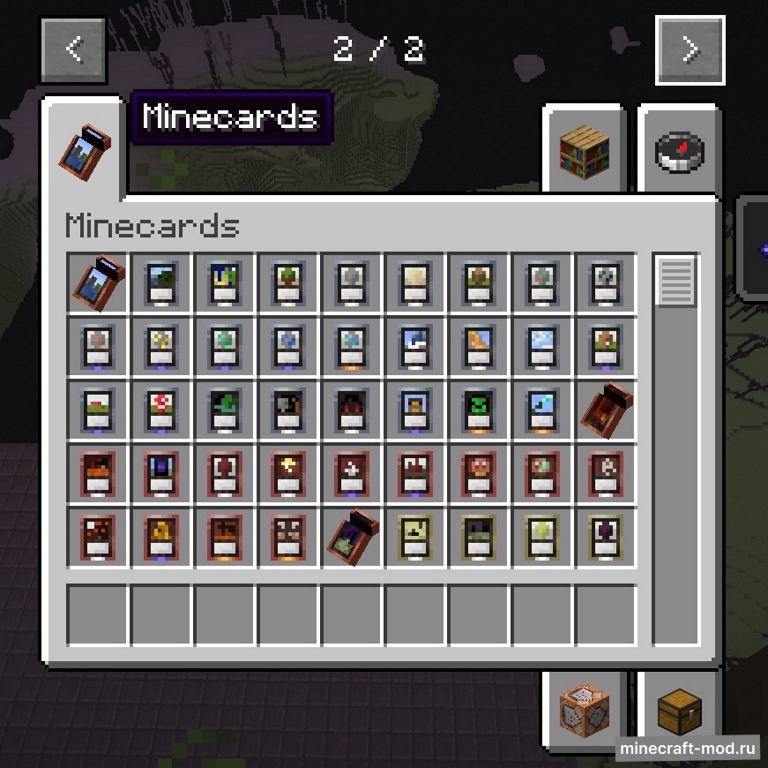 Мод Minecards для Minecraft 1.20.4 - 1.20.1