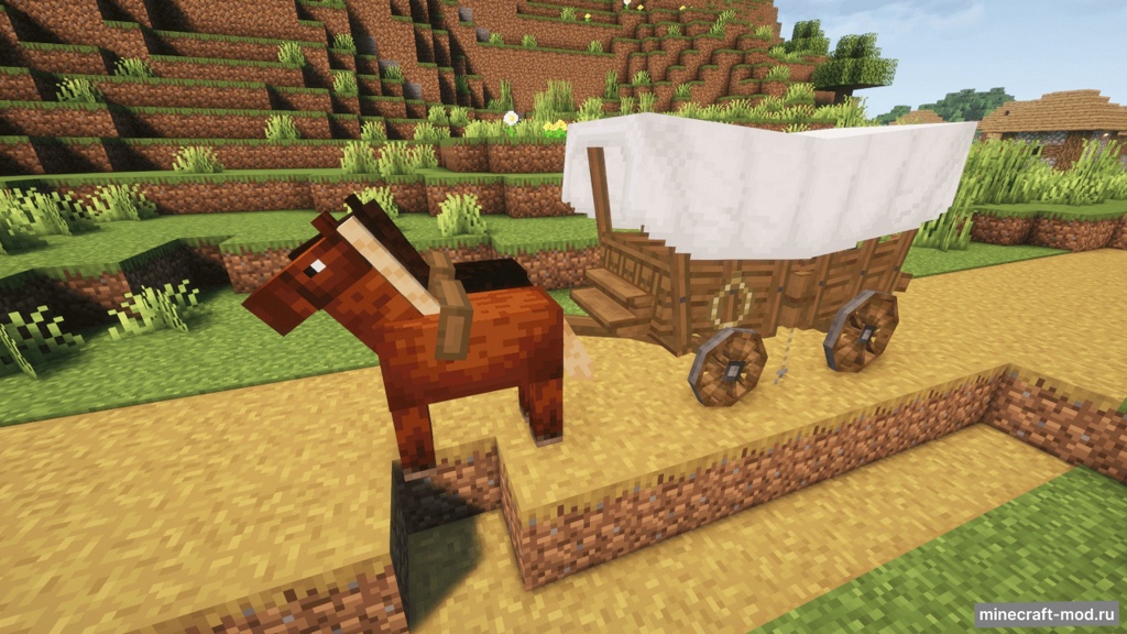 Мод Trotting Wagons для Minecraft 1.20.1