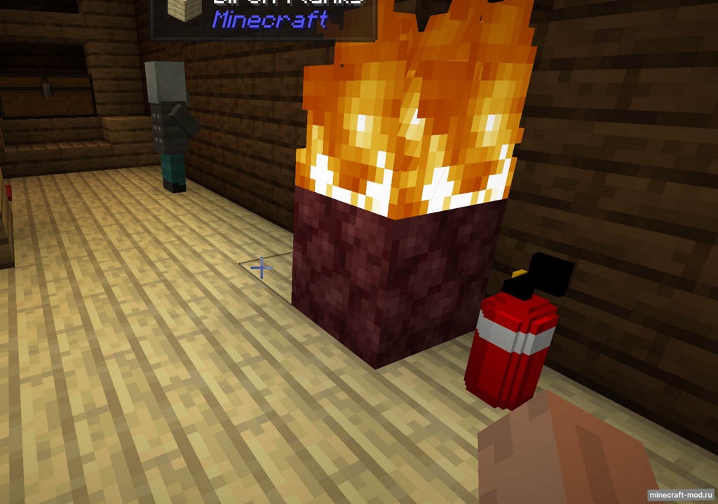 Мод Fire Extinguisher - Stop Fire для Minecraft 1.21, 1.20.4, 1.20.2,  ...