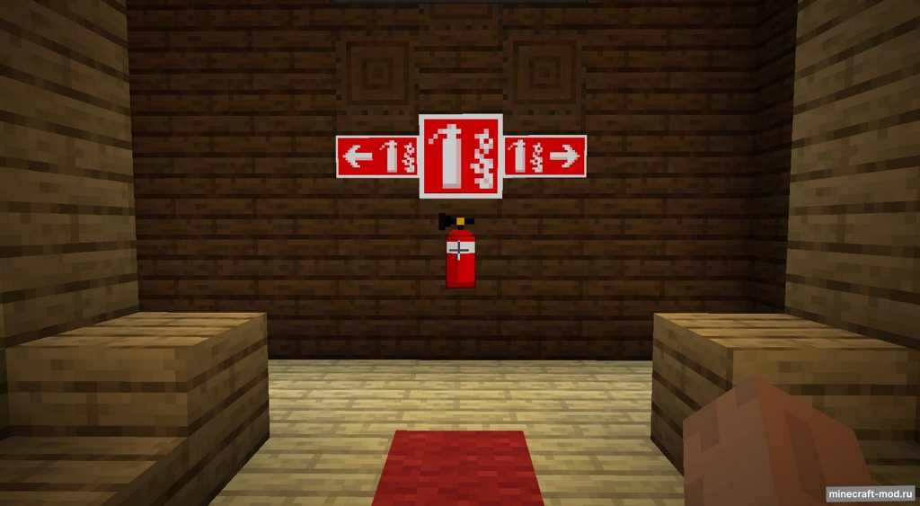 Мод Fire Extinguisher - Stop Fire для Minecraft 1.21, 1.20.4, 1.20.2,  ...