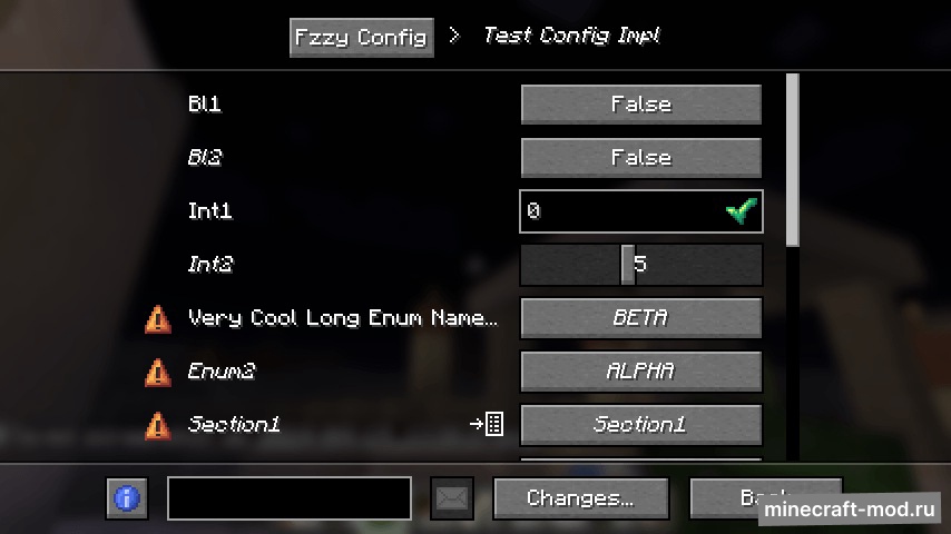 Мод Fzzy Config для Minecraft 1.21.8, 1.21.7, 1.21.6,  ...