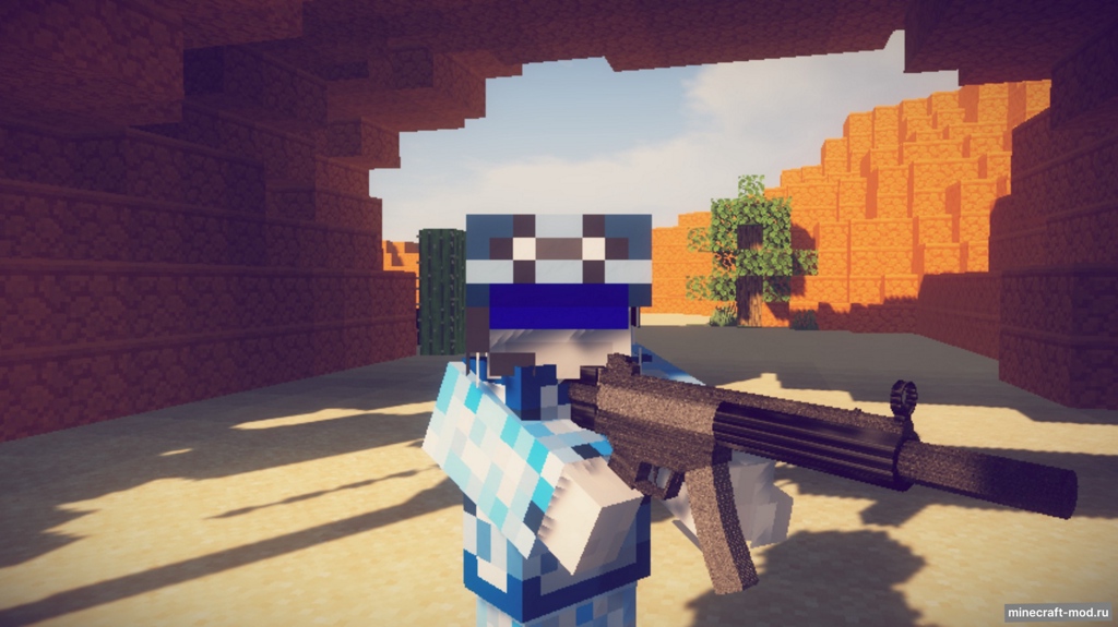 Мод A.V.A - Alliance of Valiant Arms Guns для Minecraft 1.21, 1.20.6, 1.20.5,  ...