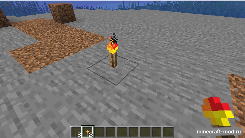 Мод Emergency Torch для Minecraft 1.20.2, 1.20.1
