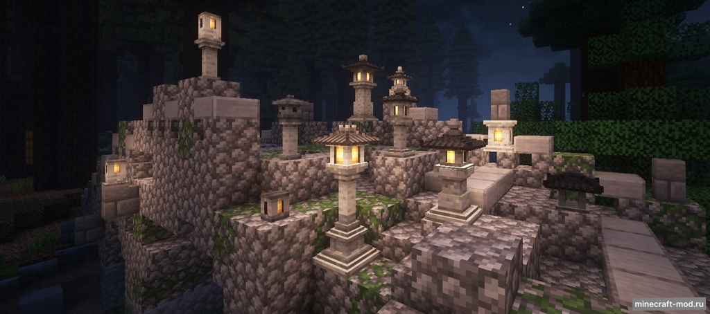 Мод Redden's Stone Lanterns для Minecraft 1.20.1, 1.19.2, 1.18.2