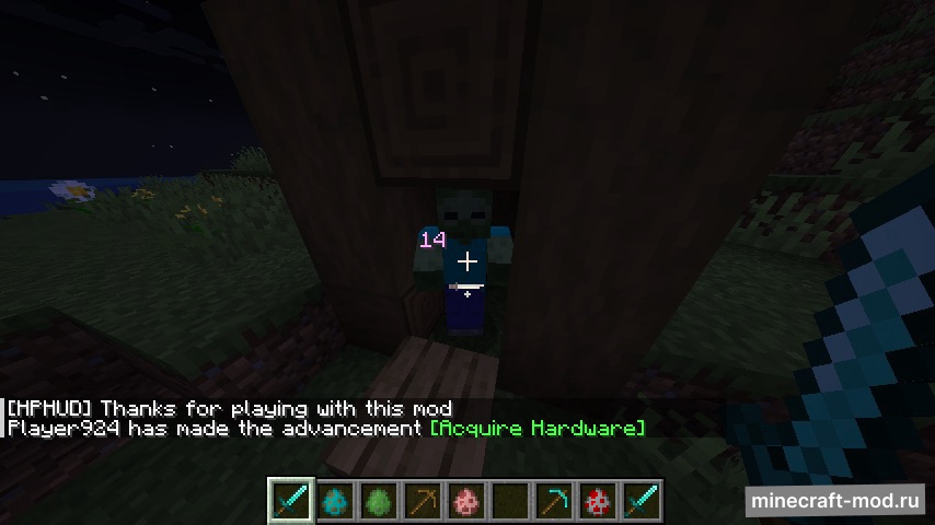 Мод HPHUD для Minecraft 1.20.4