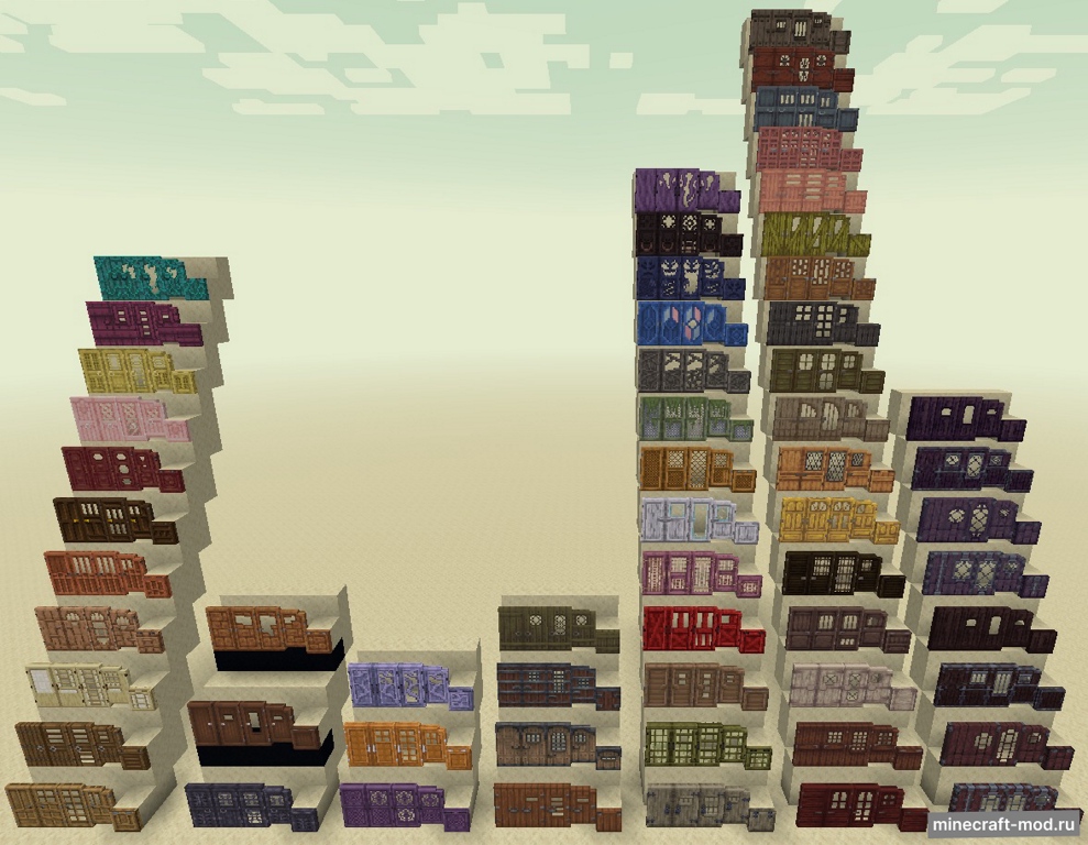 Мод Tuttа's Dооrs для Minecraft 1.21.1