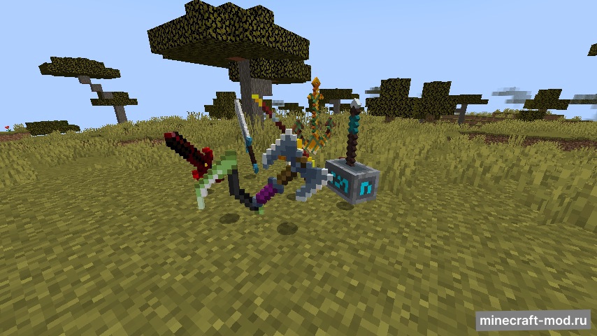 Мод Dungeons Weapons для Minecraft 1.20.1, 1.19.4, 1.19.2