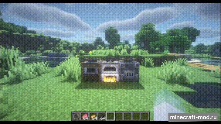 Мод Burning Furnace для Minecraft 1.20.1, 1.19.4, 1.19.2,  ...