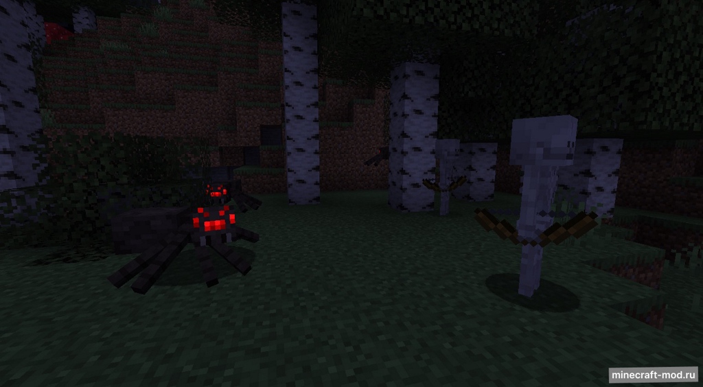 Мод Spider Jockeys Are Cool для Minecraft 1.19.4
