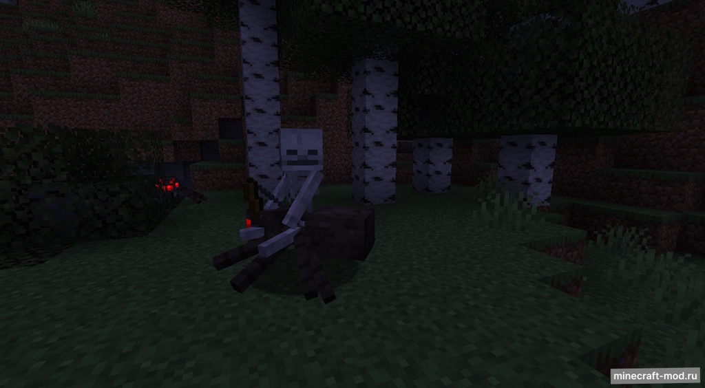 Мод Spider Jockeys Are Cool для Minecraft 1.19.4
