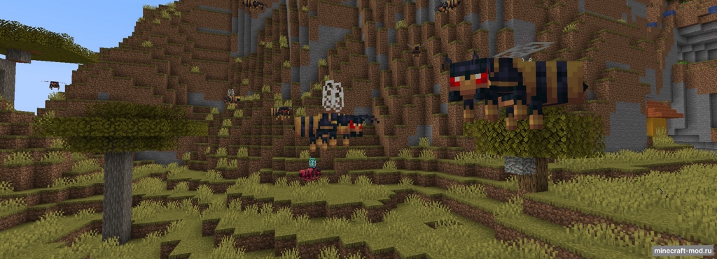 Мод Dangerous Wasps для Minecraft 1.19.4, 1.18.2