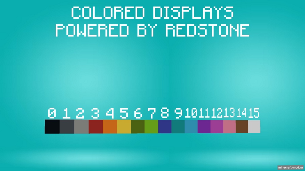 Мод Colored Displays! для Minecraft 1.20.1