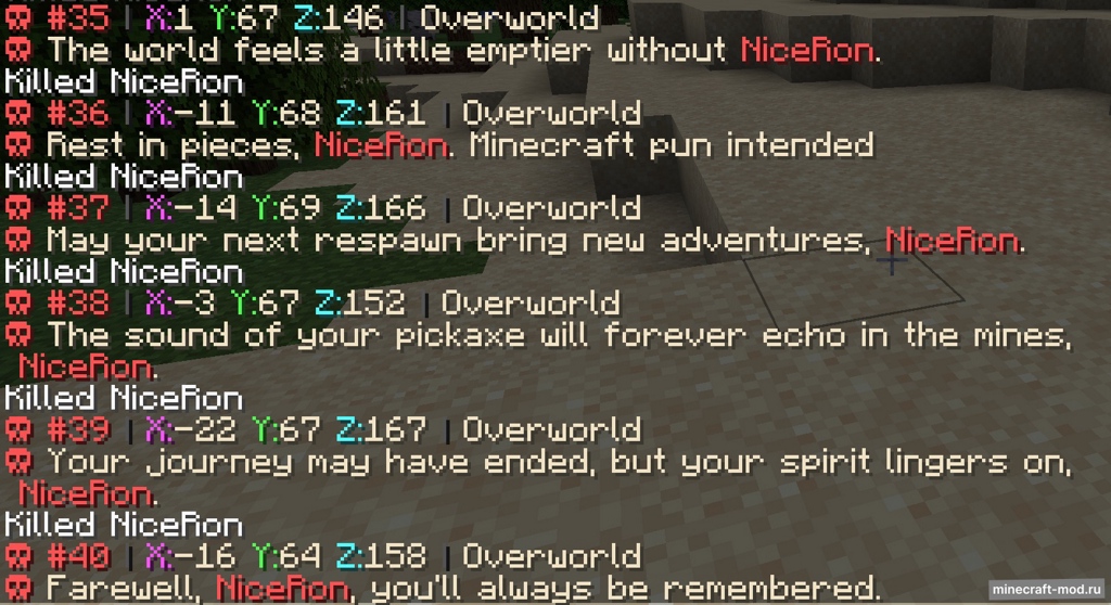 Мод Player Death Reworked для Minecraft 1.21.1, 1.21, 1.20.4,  ...