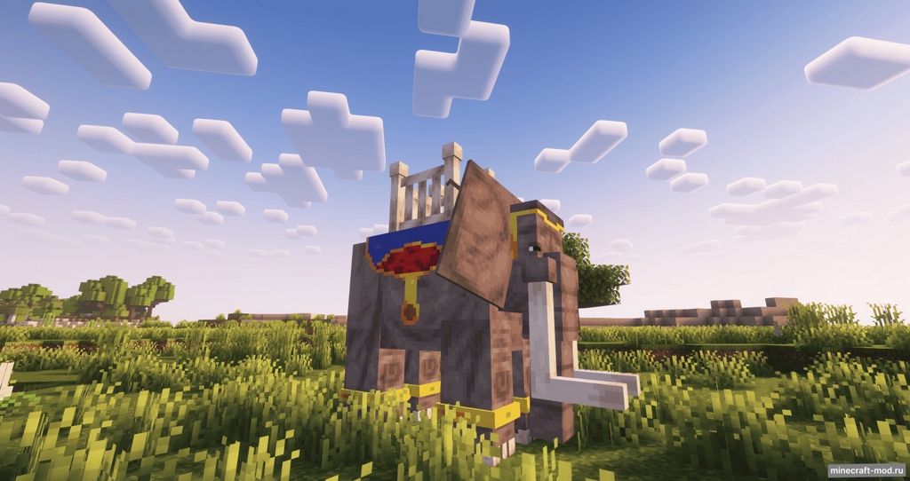 Мод War Elephants (Elephant Mount) для Minecraft 1.20.1