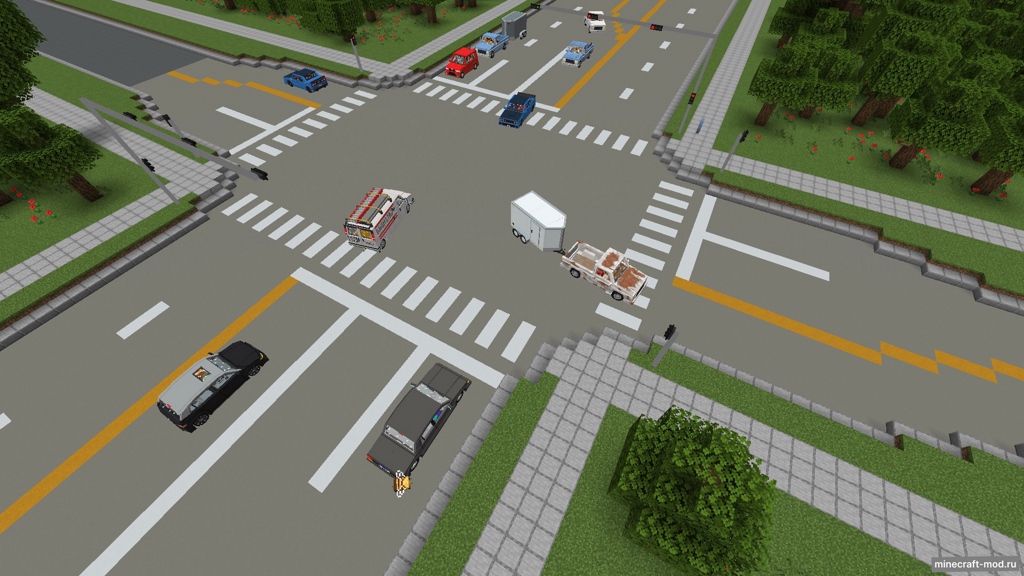 Мод Denvers American Traffic для Minecraft 1.16.5