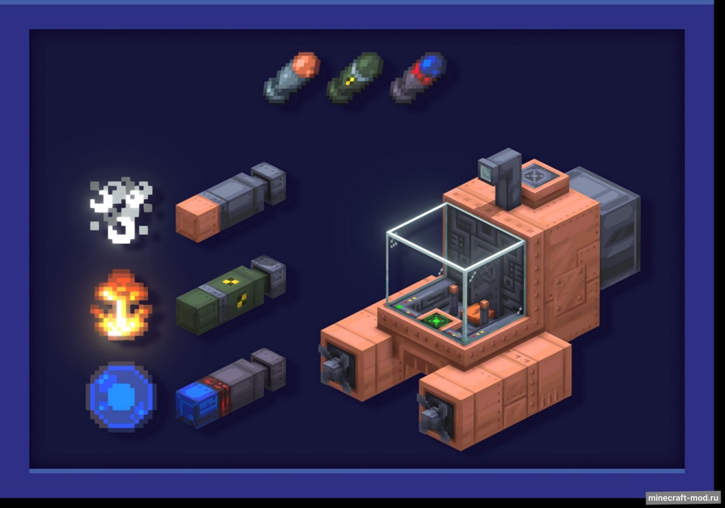 Мод Alexs Caves: Stuff & Torpedoes для Minecraft 1.20.1