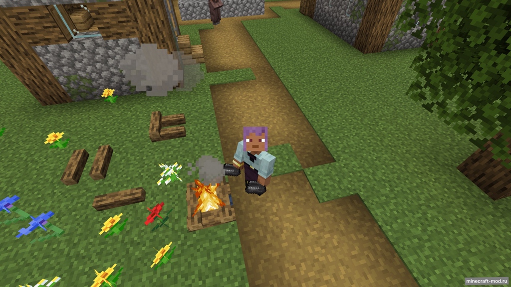 Мод Build Your Campfire для Minecraft 1.20.1