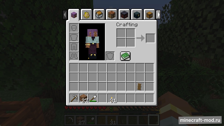 Мод Tinkerer's Inventory Tabs для Minecraft 1.21.1, 1.21, 1.20.1,  ...