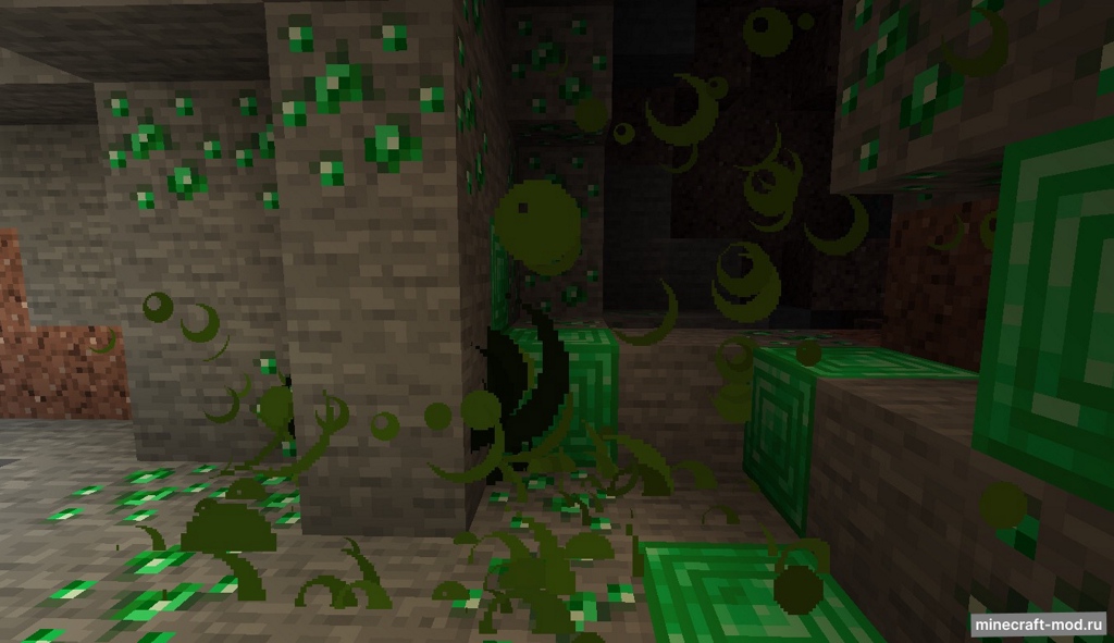 Мод Ore Creeper для Minecraft 1.21.4, 1.21.3, 1.21.1,  ...