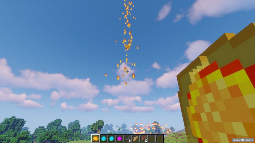 Мод More Fireballs для Minecraft 1.20.1, 1.19.2