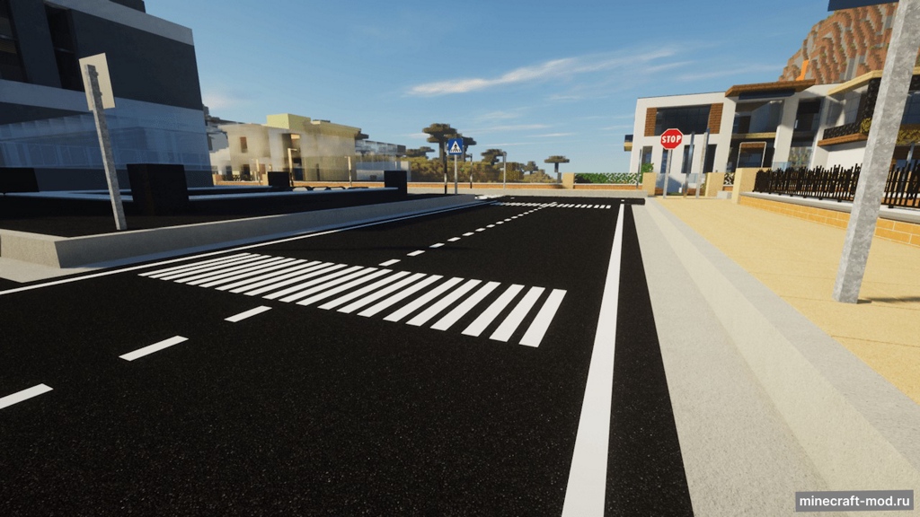 Мод Landk city streets для Minecraft 1.20.1 (x512), 1.20.1 (x256)