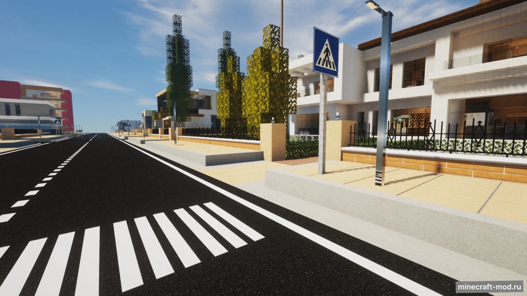 Мод Landk city streets для Minecraft 1.20.1 (x512), 1.20.1 (x256)