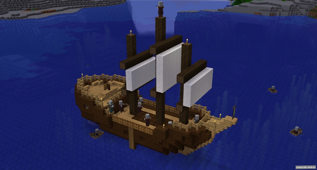 Мод EMD123's Ships для Minecraft 1.21, 1.20.6, 1.20.5,  ...