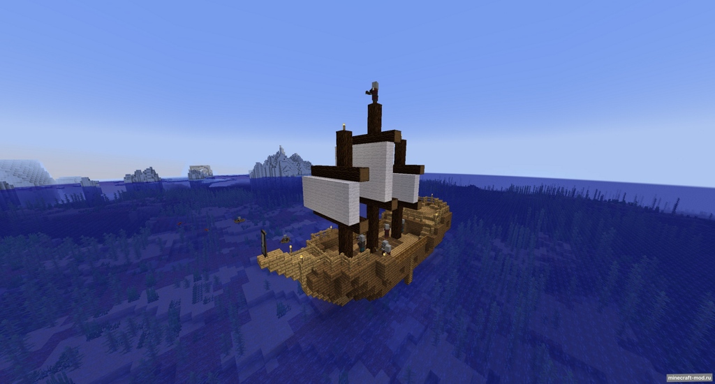Мод EMD123's Ships для Minecraft 1.21, 1.20.6, 1.20.5,  ...