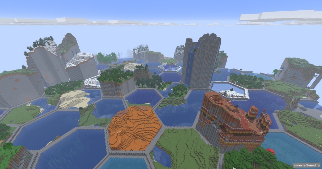 Мод HexLands (Updated) для Minecraft 1.21.8, 1.21.7, 1.21.6