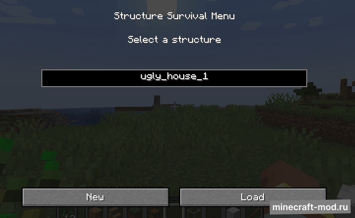 Мод Structure Survival для Minecraft 1.20.1
