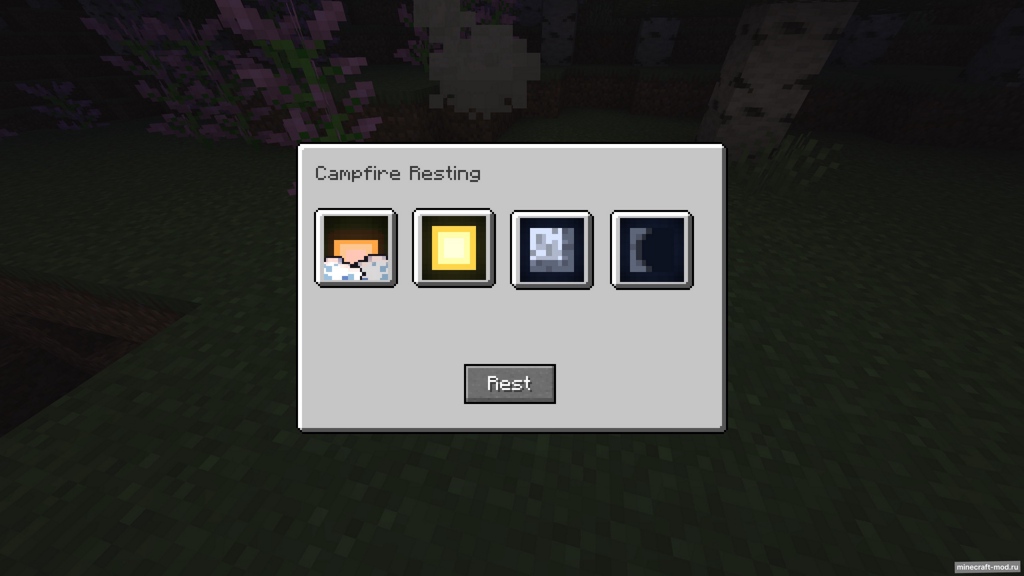 Мод Campfire Resting для Minecraft 1.20.1, 1.19.2