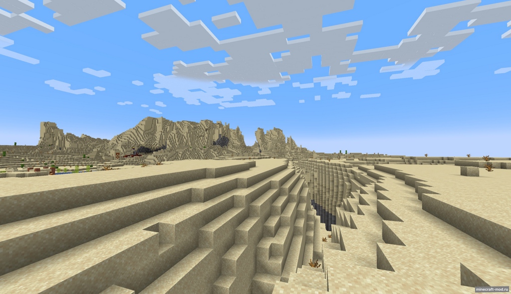 Мод Dry Deserts для Minecraft 1.21.8, 1.21.7, 1.21.6,  ...