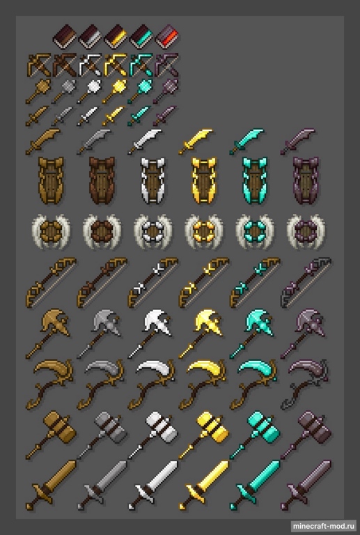 Мод Fabled Weaponry для Minecraft 1.20.1, 1.16.5