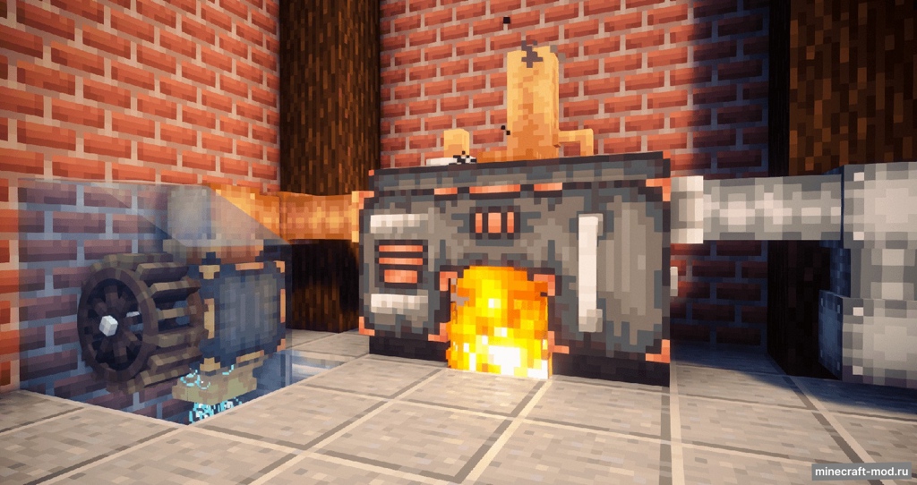 Мод Steam Powered для Minecraft 1.20.1
