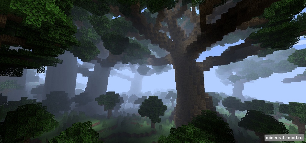 Мод Tan's Huge Trees для Minecraft 1.20.1, 1.19.4, 1.19.2,  ...