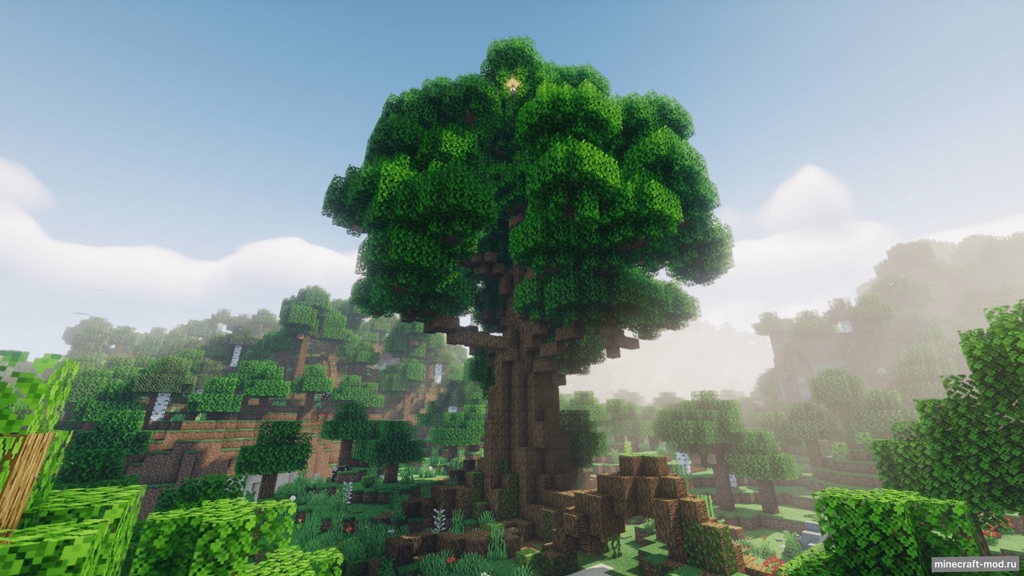 Мод Nebulus oak tree для Minecraft 1.20.4, 1.20.1, 1.19.2,  ...