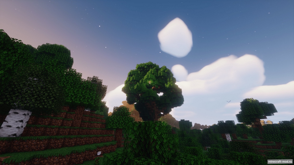 Мод Nebulus oak tree для Minecraft 1.20.4, 1.20.1, 1.19.2,  ...