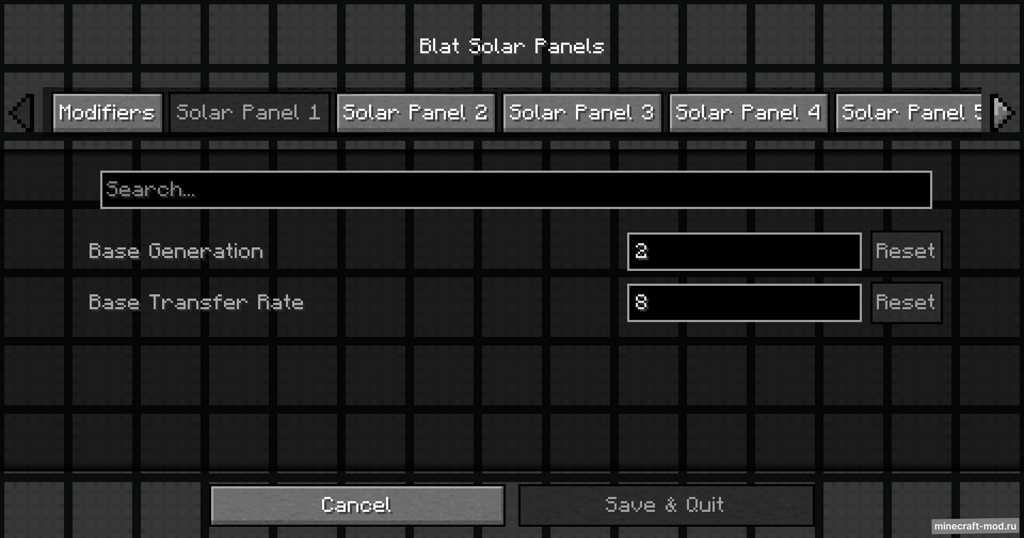 Мод BlatSolarPanel для Minecraft 1.20.4, 1.20.1, 1.19.2