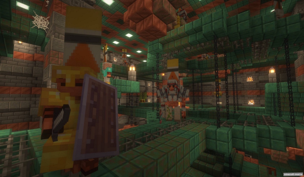 Мод Golem Dungeons для Minecraft 1.20.1