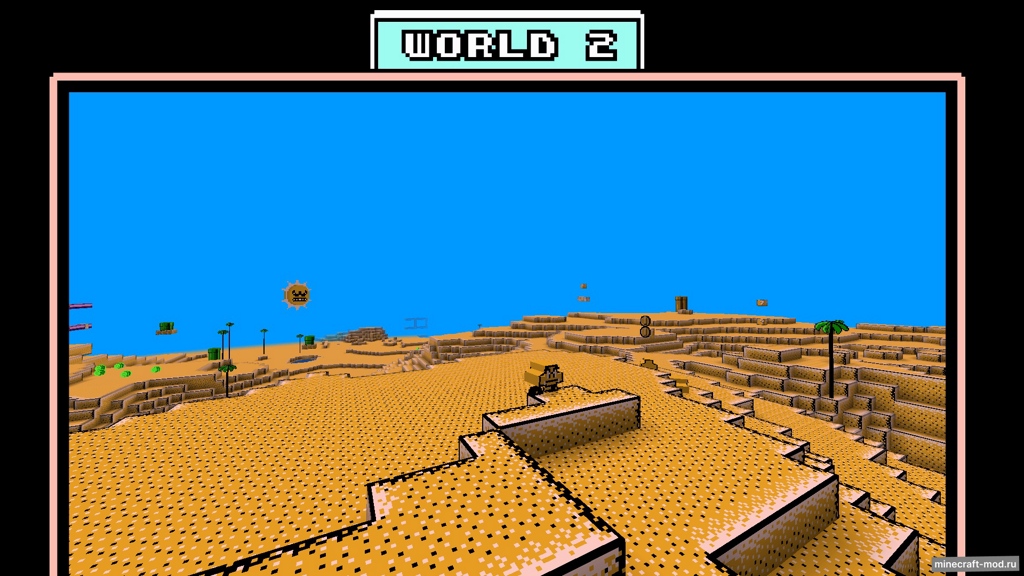 Мод Retro Mario Worlds для Minecraft 1.20.1
