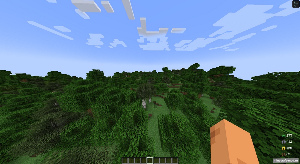 Мод ArmourHUD для Minecraft 1.21, 1.20.4