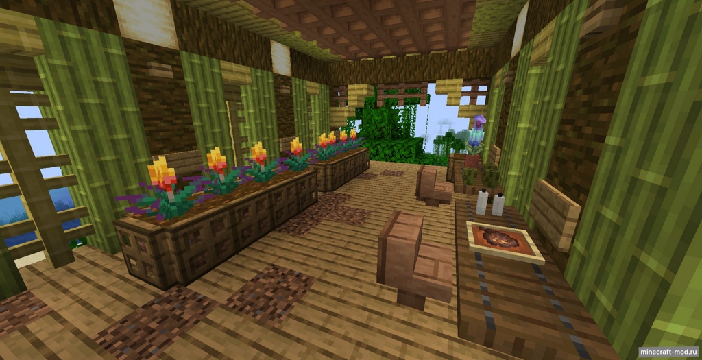 Мод Stairs But Chairs для Minecraft 1.20.1