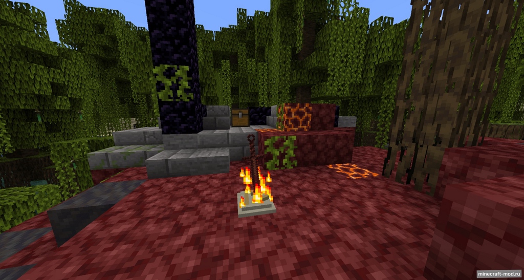 Мод Bonfires для Minecraft 1.20.6, 1.20.4, 1.20.2,  ...