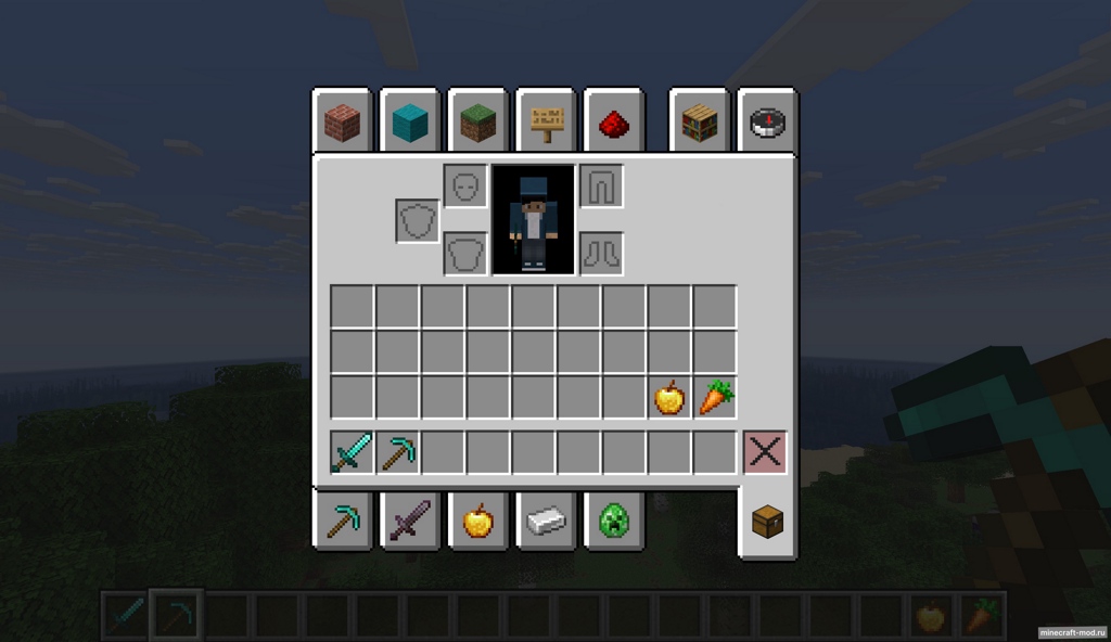 Мод BiggerHotbar для Minecraft 1.21.8