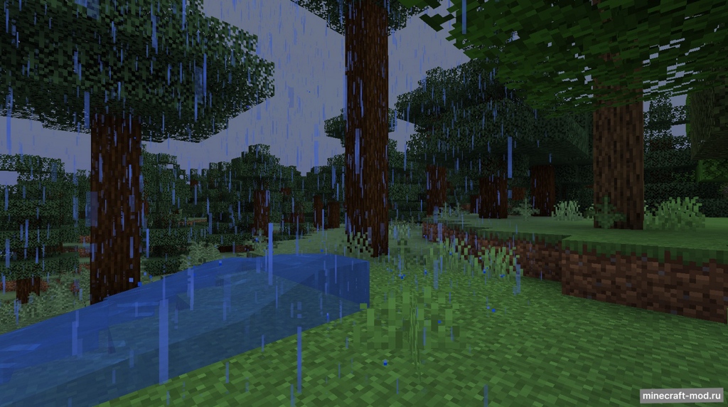 Мод Rain Water для Minecraft 1.20.1, 1.19.4, 1.19.2,  ...